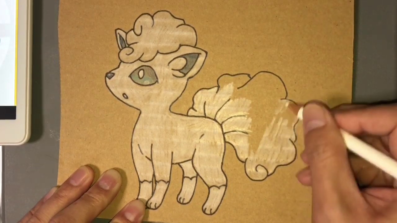 【ポケモン】ロコン アローラのすがた 虹パパ 塗ってみた66枚目【pokemon】