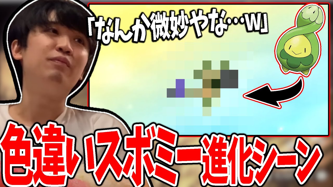 【新作】色違いスボミーの進化シーンとリアクション【2022/1/27】【ポケモンアルセウス】