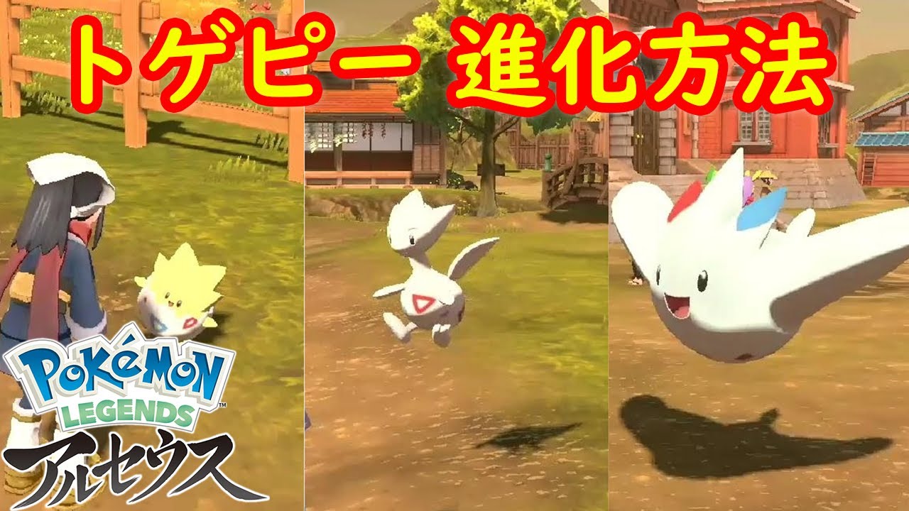 【トゲピー → トゲチック → トゲキッス】特殊進化方法 攻略  【Pokémon LEGENDS アルセウス ポケモン レジェンズ アルセウス】