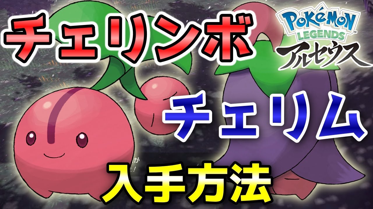 【アルセウス】チェリンボ・チェリム入手方法！おススメの出現場所を紹介します！【ポケモン レジェンズ】