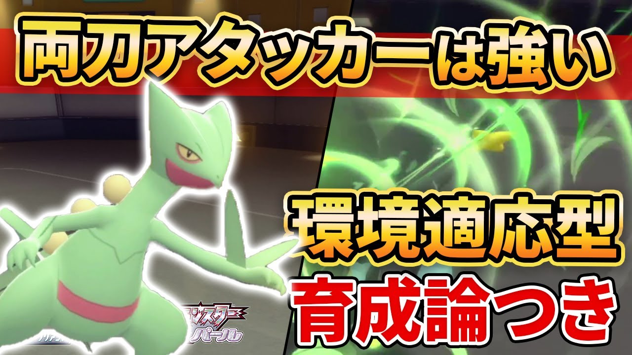 【ダイパリメイク】このガチ両刀型”ジュカイン“なら環境に適応してるからジュカイン好きは試してみてくれ！！【ポケモンBDSP】(育成論付き)