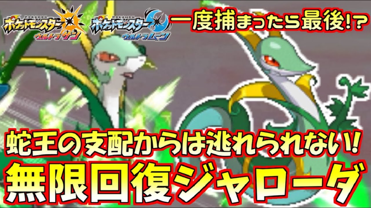 【ポケモン】一度有利になると絶対突破されない“ジャローダ”様の御威光にあやかりたい【ウルトラサン/ウルトラムーン】