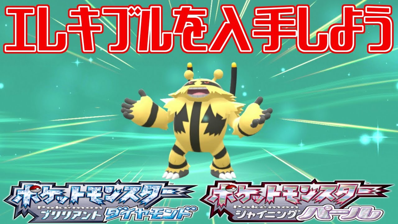 【ポケモンダイパリメイク】エレキブルを入手しよう【ポケットモンスター ブリリアントダイヤモンド・シャイニングパール】Pocket Monsters
