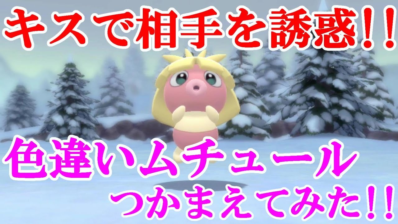 【ダイパリメイク】キスで相手を誘惑！！色違いムチュールつかまえてみた！！