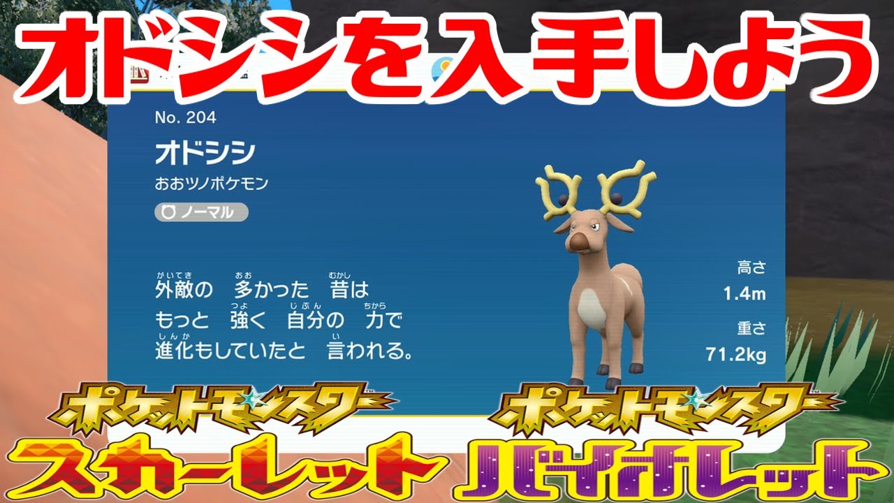【ポケモンSV】オドシシを入手しよう【ポケットモンスター スカーレット・バイオレット】Pocket Monsters