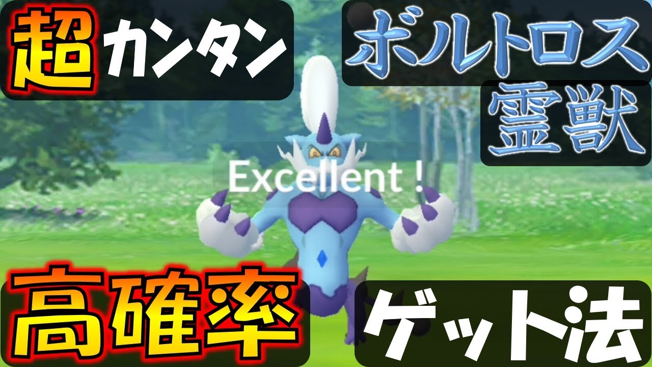 ボルトロスれいじゅうを高確率でゲット！ カンタンにできるエクセレントスロー解説 (左右対応)【ポケモンGO】