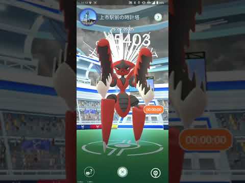 【ポケGO 2022】246：ソロレイド「メガハッサム(バレットパンチ・シザークロス)」[04:15]初対戦