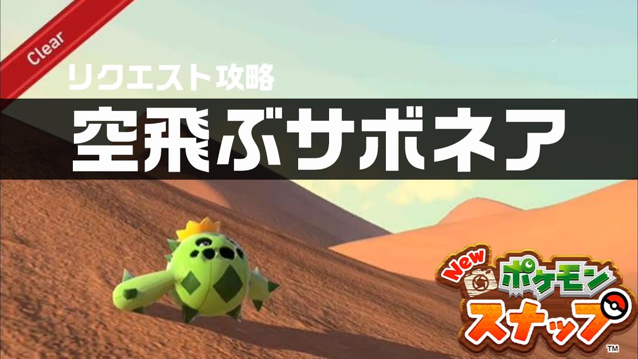 空飛ぶサボネア【Newポケモンスナップ・リクエスト攻略】