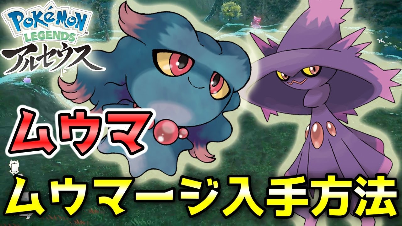 【アルセウス】ムウマ・ムウマージ入手方法！オヤブンは戦わずに捕獲します！【ポケモン レジェンズ】