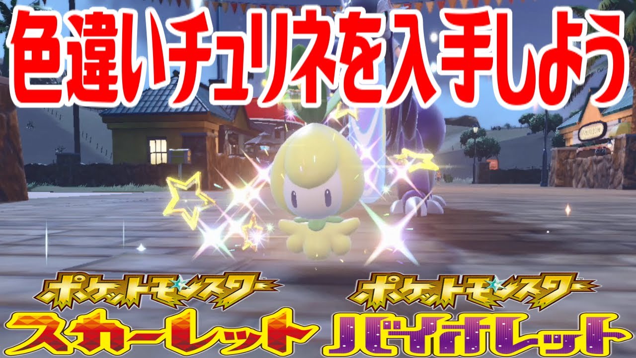 【ポケモンSV】色違いチュリネを入手しよう タマゴふか(タマゴ孵化)【ポケットモンスター スカーレット・バイオレット】Pocket Monsters