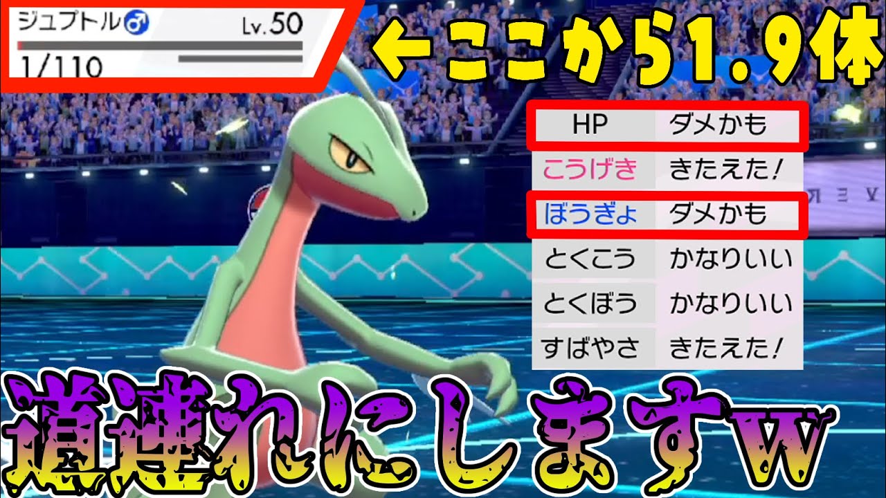 HPと防御ダメかものジュプトルが禁止伝説2体環境で大暴れしますｗ【ポケモン剣盾】