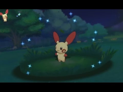 3DS【ポケモン ORAS】shiny Plusle 色違い プラスル 色違 正電拍拍