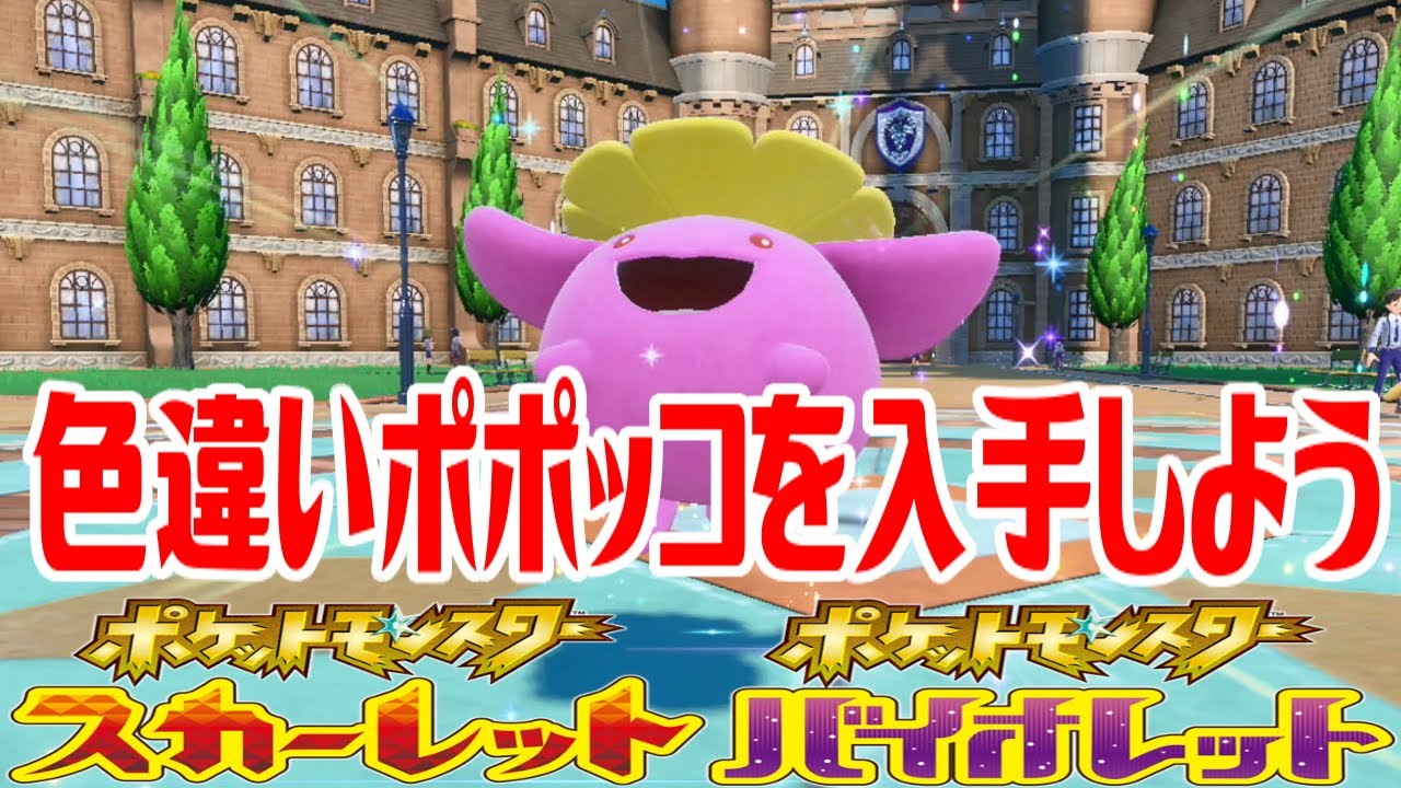 【ポケモンSV】色違いポポッコを入手しよう 進化入手【ポケットモンスター スカーレット・バイオレット】Pocket Monsters