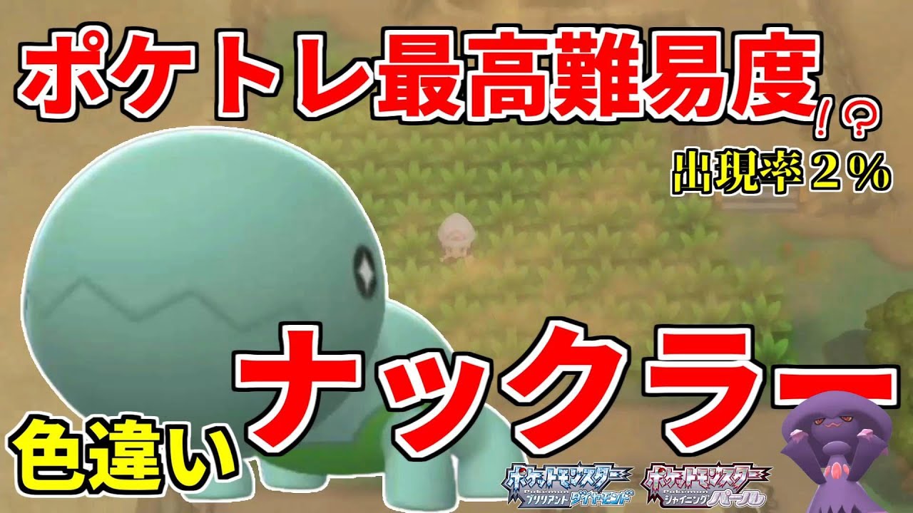 【ポケモンBDSP】ポケトレ最高難易度！？色違いナックラーが欲しい【ゆっくり実況】