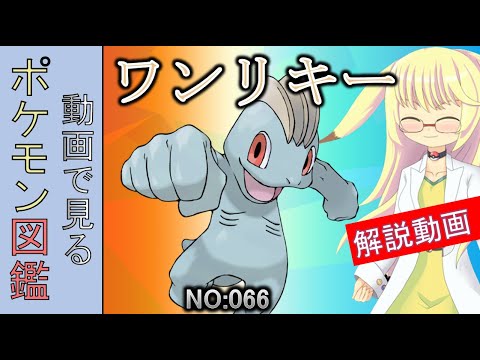 【ポケモン考察】なぜポケモン界の空手王はワンリキーを使うのか？　ワンリキー解説 066「ゆっくり解説」 【ポケモン図鑑詳細版】
