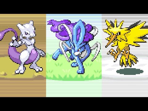 【ファイアレッド】全伝説ポケモン登場シーン【スイクン/ライコウ/エンテイ/ミュウツー/サンダー/ファイヤー/フリーザー/ポケモン】