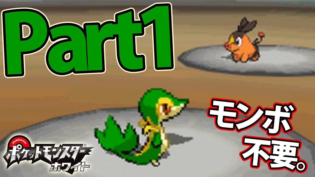 ツタージャ1匹だけでホワイトをクリアする Part1 【ポケモン】