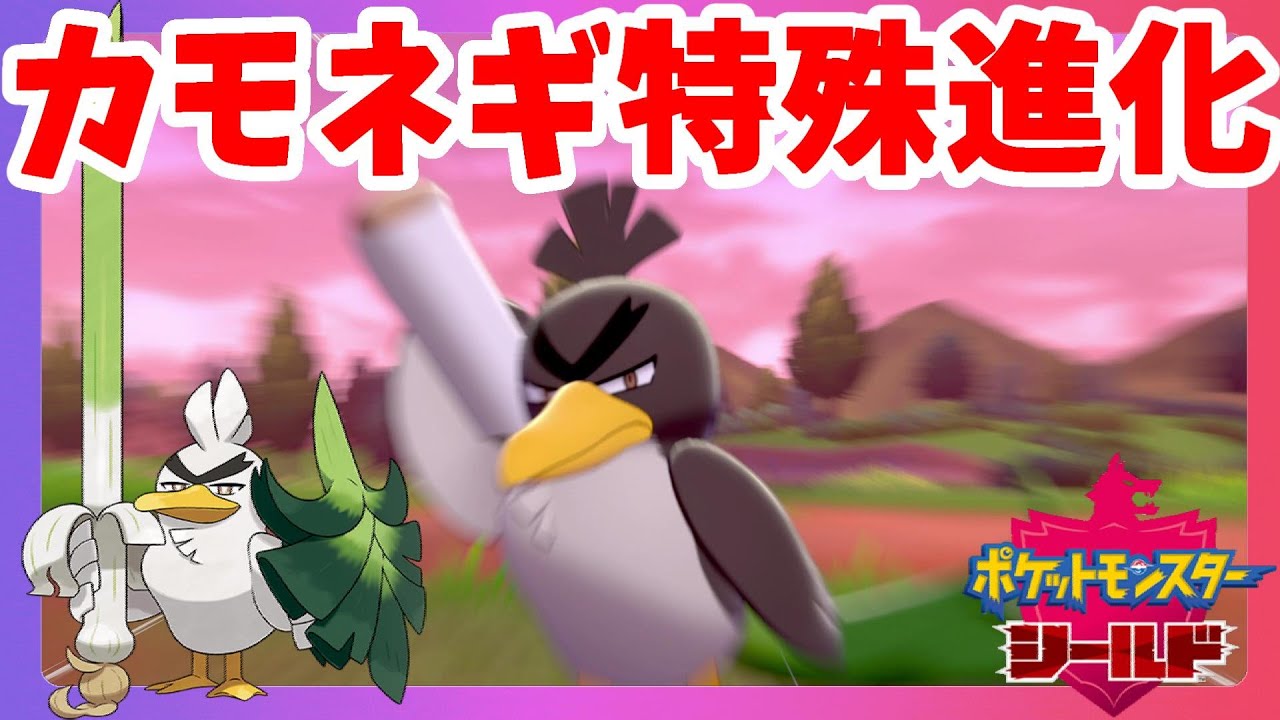 【ポケモンソードシールド】カモネギ特殊進化！ネギガナイト進化は大変！？ソード限定ポケモン