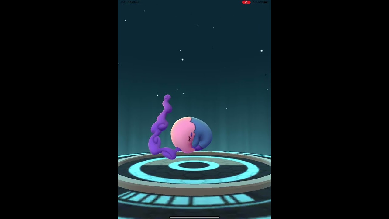 【ポケモンGO】色違いムンナ　進化させてみた　#shorts