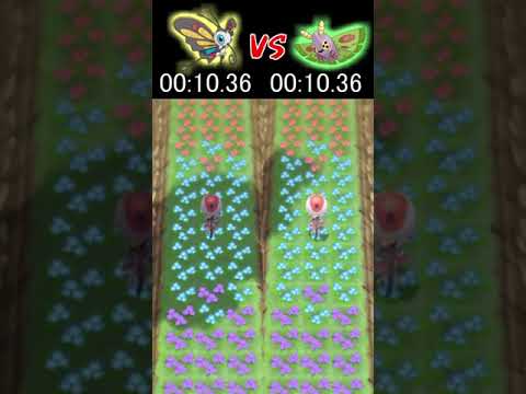 アゲハント VS ドクケイル 速いのはどっち？【ポケモンBDSP】#shorts