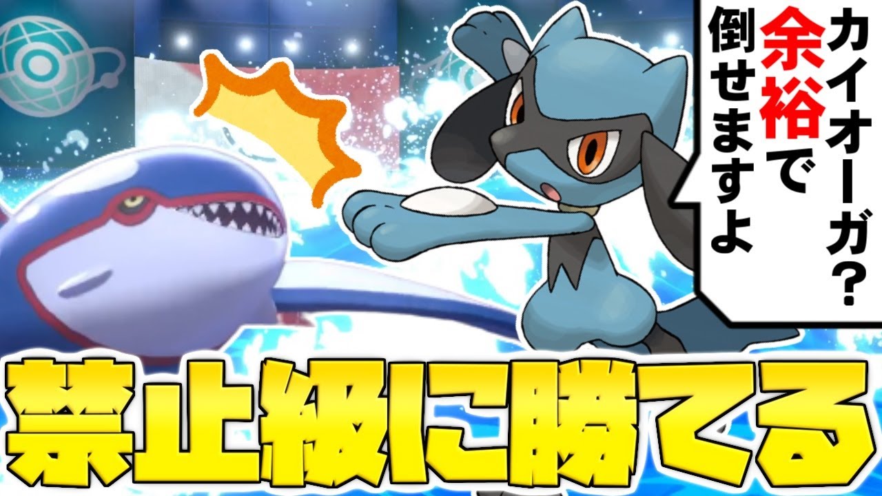 【ゆっくり実況】世界にはリオルを使ってカイオーガ対策をする奇特過ぎるポケモントレーナーが存在するらしいな？【ポケモン剣盾】