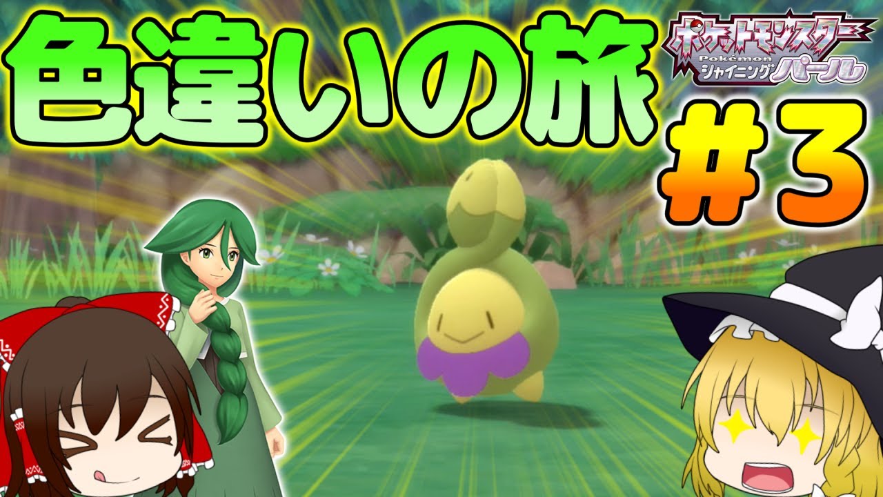 【ポケモンBDSP】色旅#3 色違いスボミーを狙ってモミさんと一緒にハクタイの森で色粘り！！【ゆっくり実況】