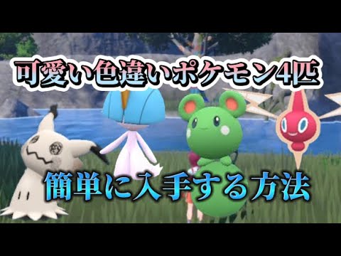 【ポケモンSV】可愛い色違いポケモンを簡単に入手する方法