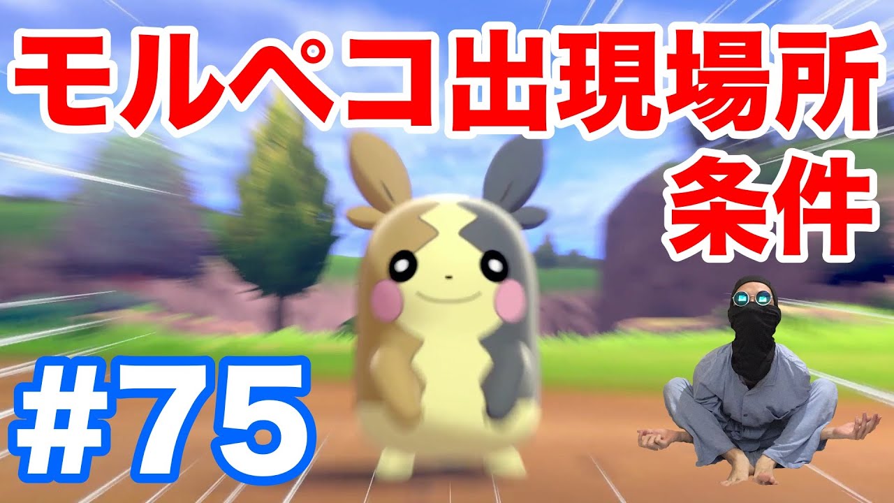 #75【ポケモンソード】新ポケモン"モルペコ"出現場所・条件！種族値とタイプ・特性、進化の情報まとめ！【概要欄読んで！】【最新作の攻略実況プレイ】