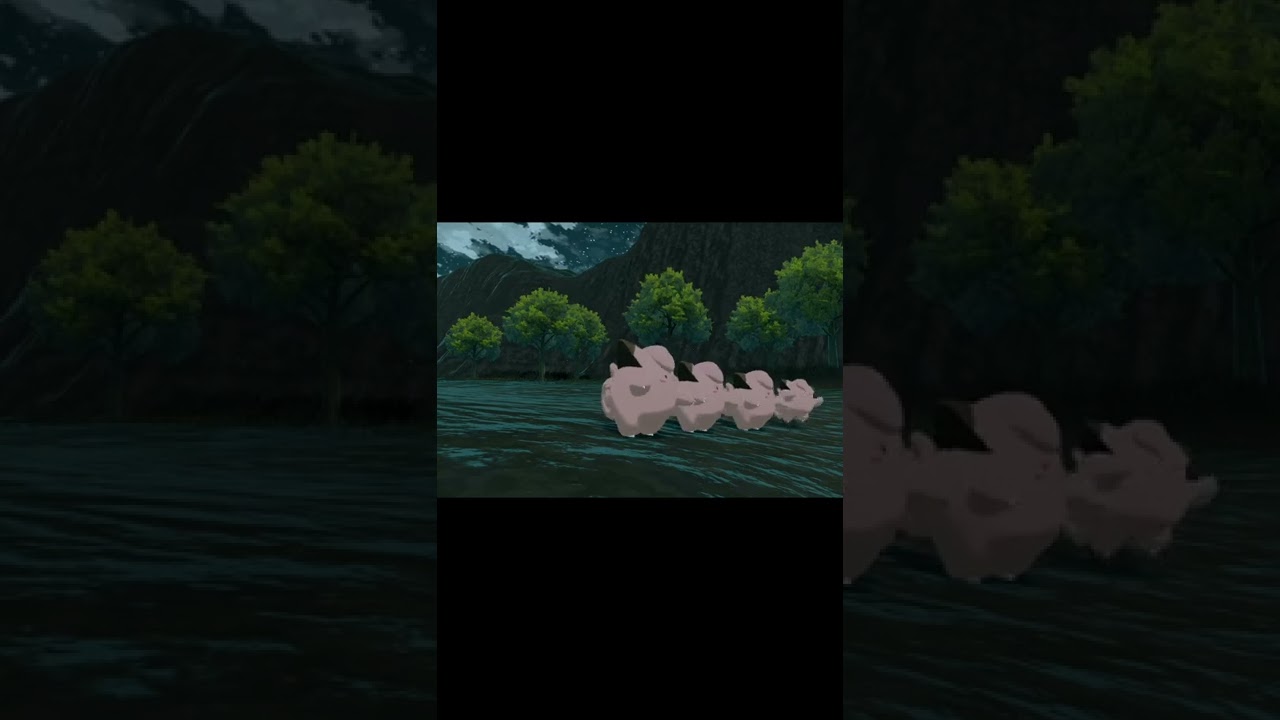 【レジェンズアルセウス】ピッピのお月見会。一度しか見れないシーンです。【ポケモン】#shorts