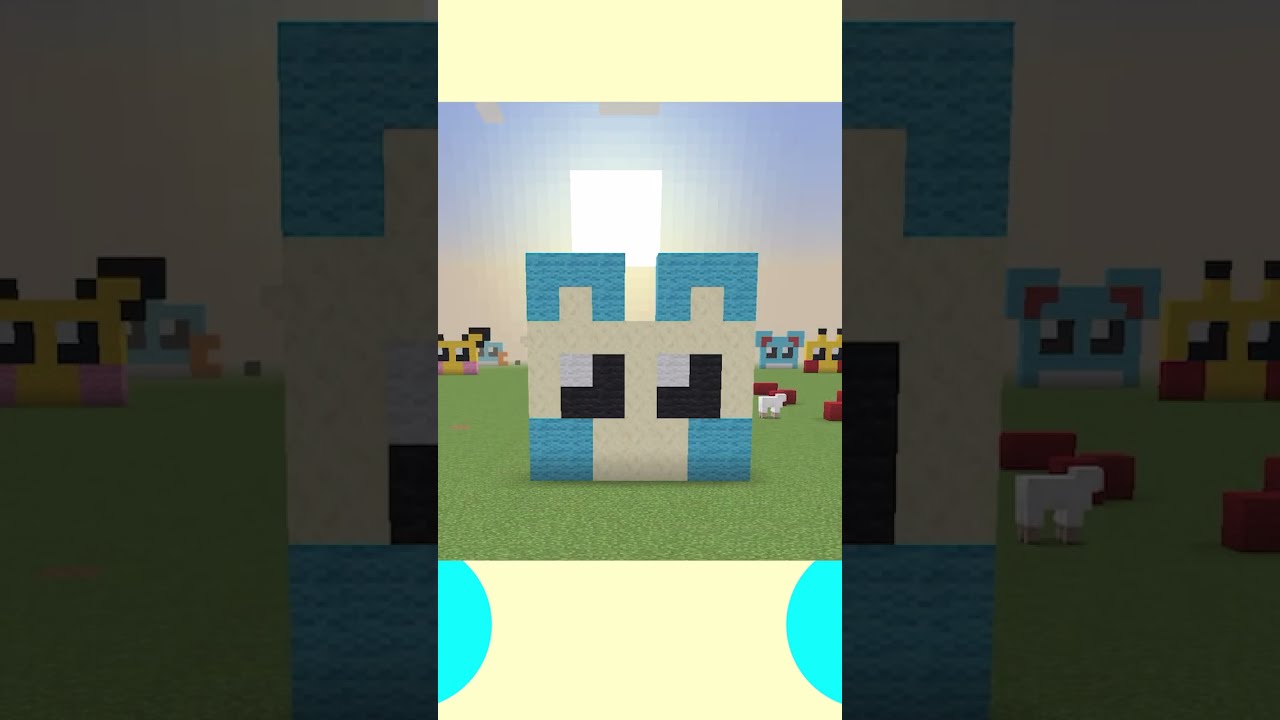 30秒マイナン/Minun #shorts  【マイクラ ポケモンドット絵 】マインクラフト/Minecraft