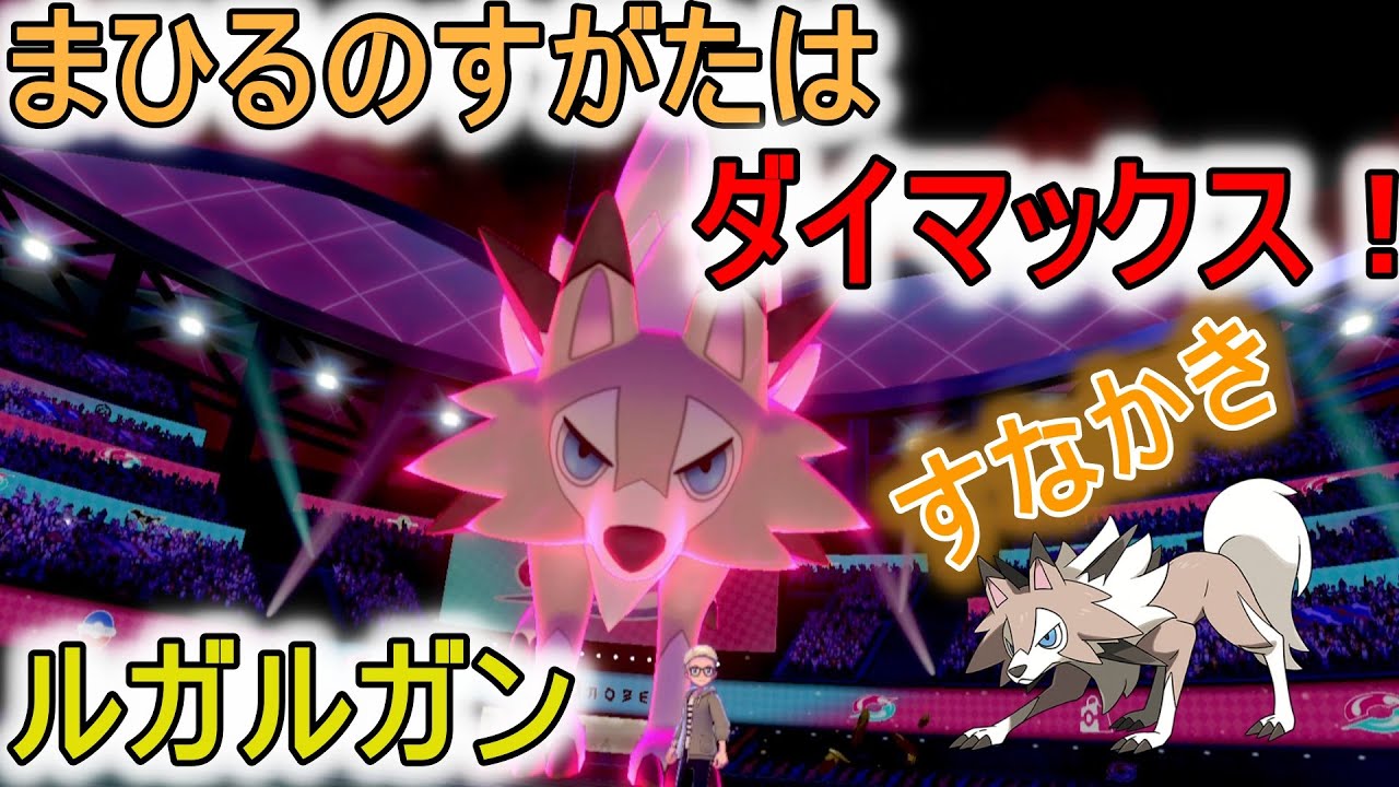 特性すなかきで抜き性能抜群！まひるのすがたルガルガンはダイマックスだ！【ポケモン剣盾】