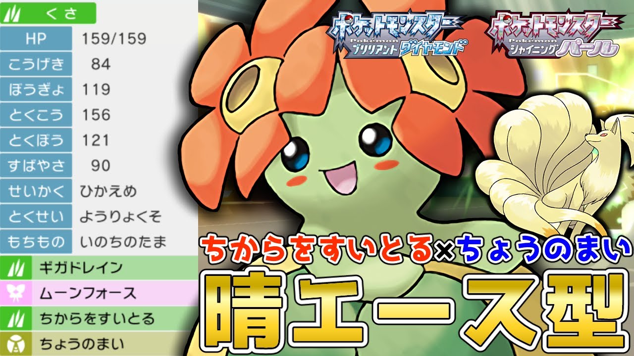 晴れなくても強い！晴れエース『キレイハナ』を使って対戦！【ポケモンBDSP】【コロシアム】【No.164】