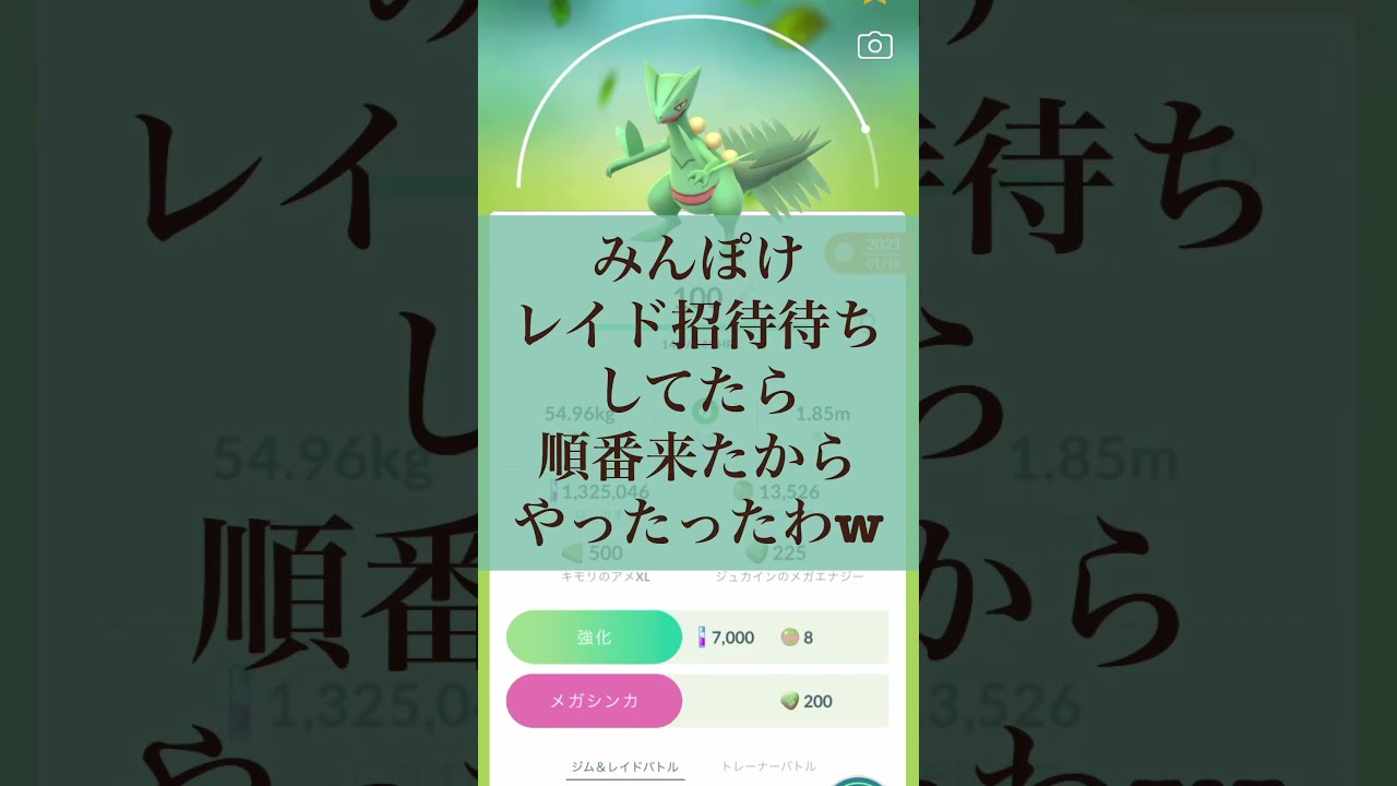 ポケモンGO メガジュカイン誕生