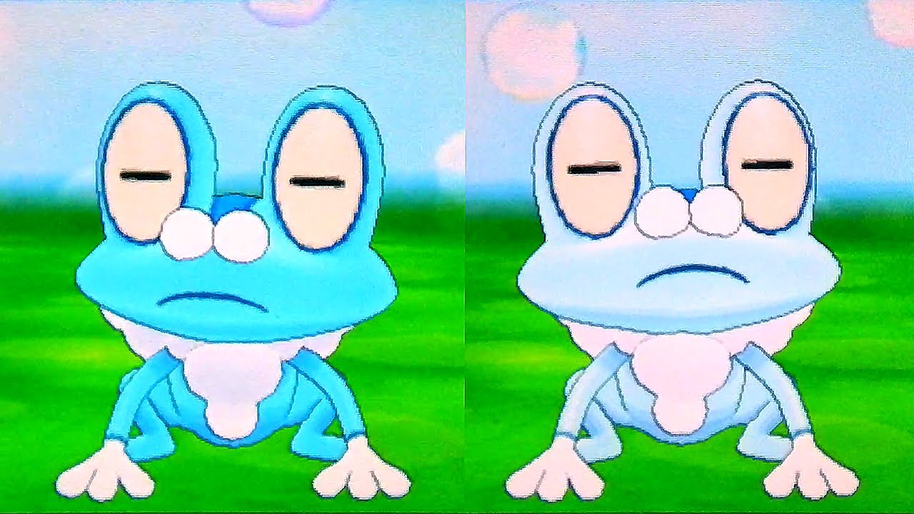 色違い ケロマツの見た目比較　ポケモンXY