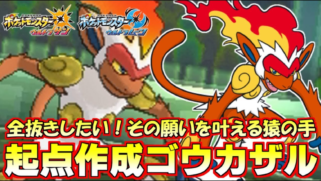 【ポケモン】超高速起点作りのゴウカザル！先に展開する勝負なら絶対負けねえ！【ウルトラサン/ウルトラムーン】