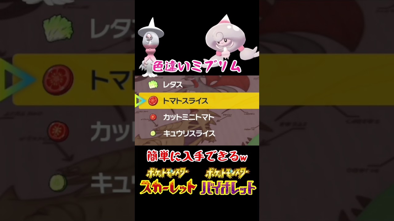 【ポケモンSV】ミブリムの色違い簡単に入手できます。 #ポケモンsv