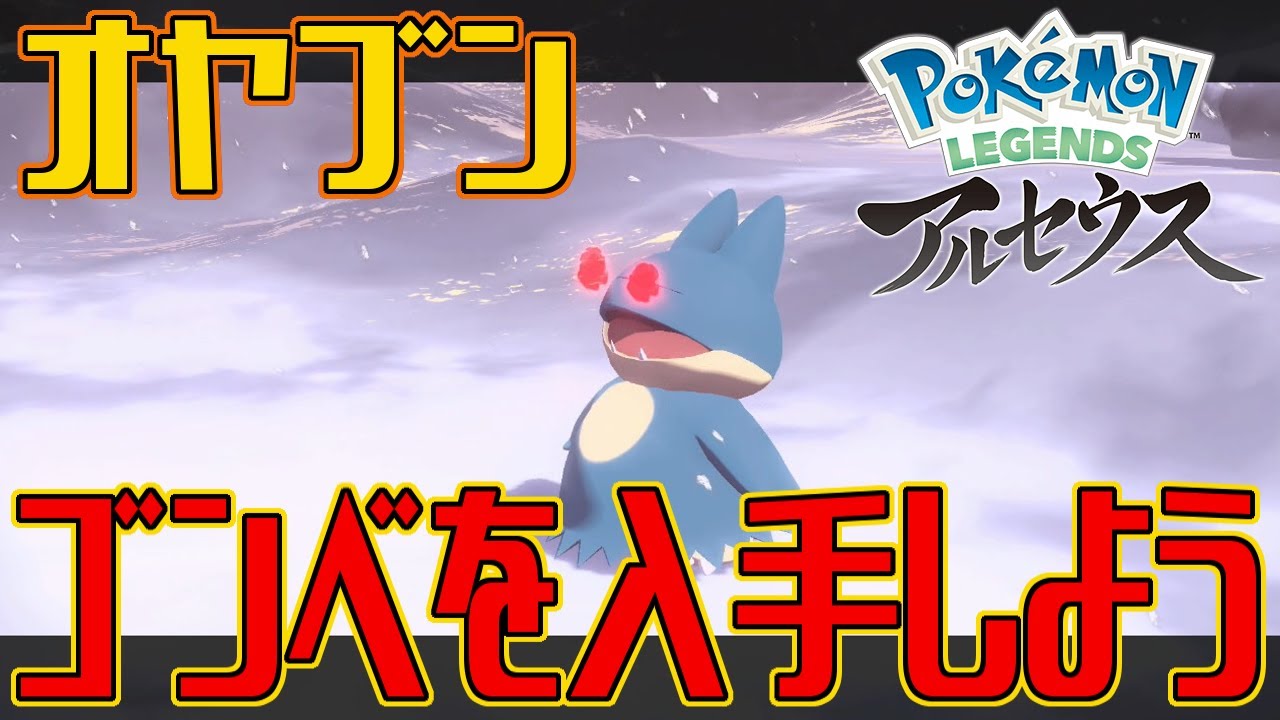 【ポケモンアルセウス】オヤブンのゴンベを入手しよう【Pokémon LEGENDS アルセウス】