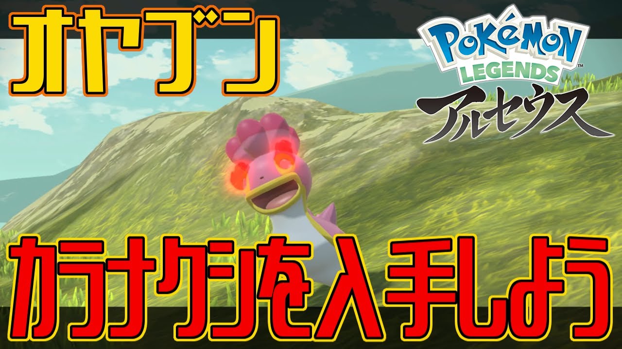 【ポケモンアルセウス】オヤブンのカラナクシを入手しよう【Pokémon LEGENDS アルセウス】