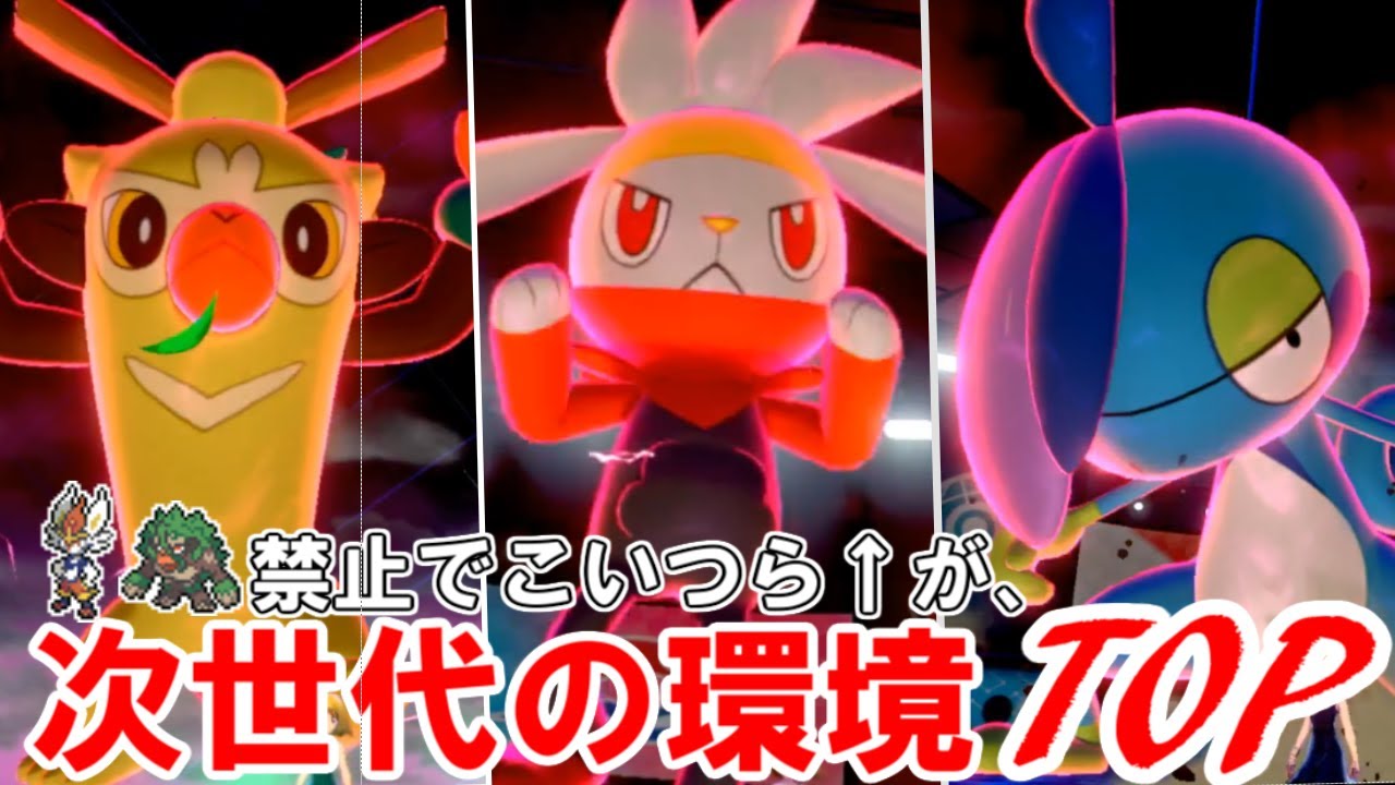 エースバーンなどの使用率上位ポケモンが禁止になって嬉しいです！【ポケモン剣盾】