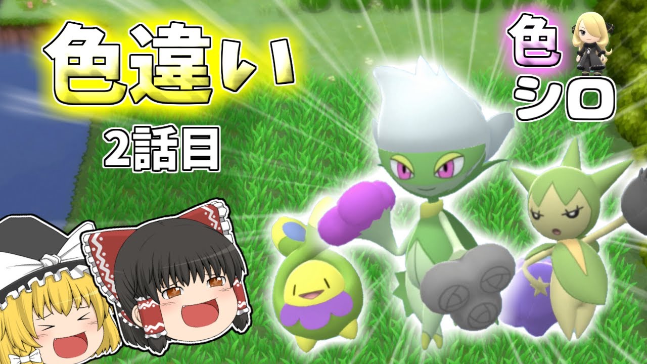 色違いシロナパーティでシロナを倒したい！#2　色ロズレイド捕獲の巻 【ゆっくり実況】【ダイパリメイク】【ポケモンBDSP】