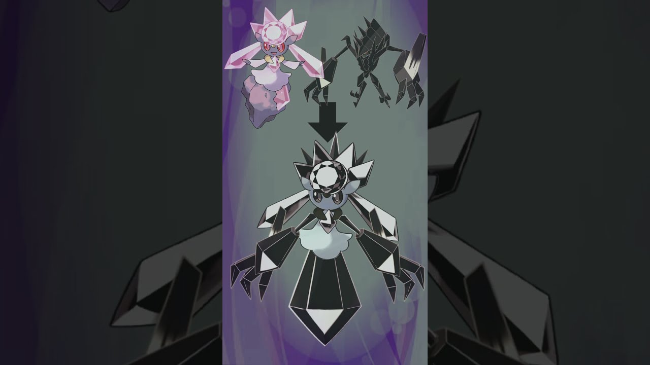 ディアンシーにネクロズマを合成。黒い結晶ポケモン