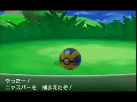ポケモンｘｙ　ニャスパーの色違い捕獲