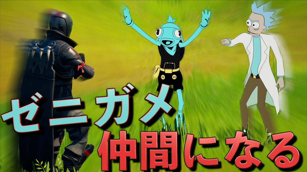 ゼニガメが無理矢理仲間になろうとしてきました【フォートナイト】