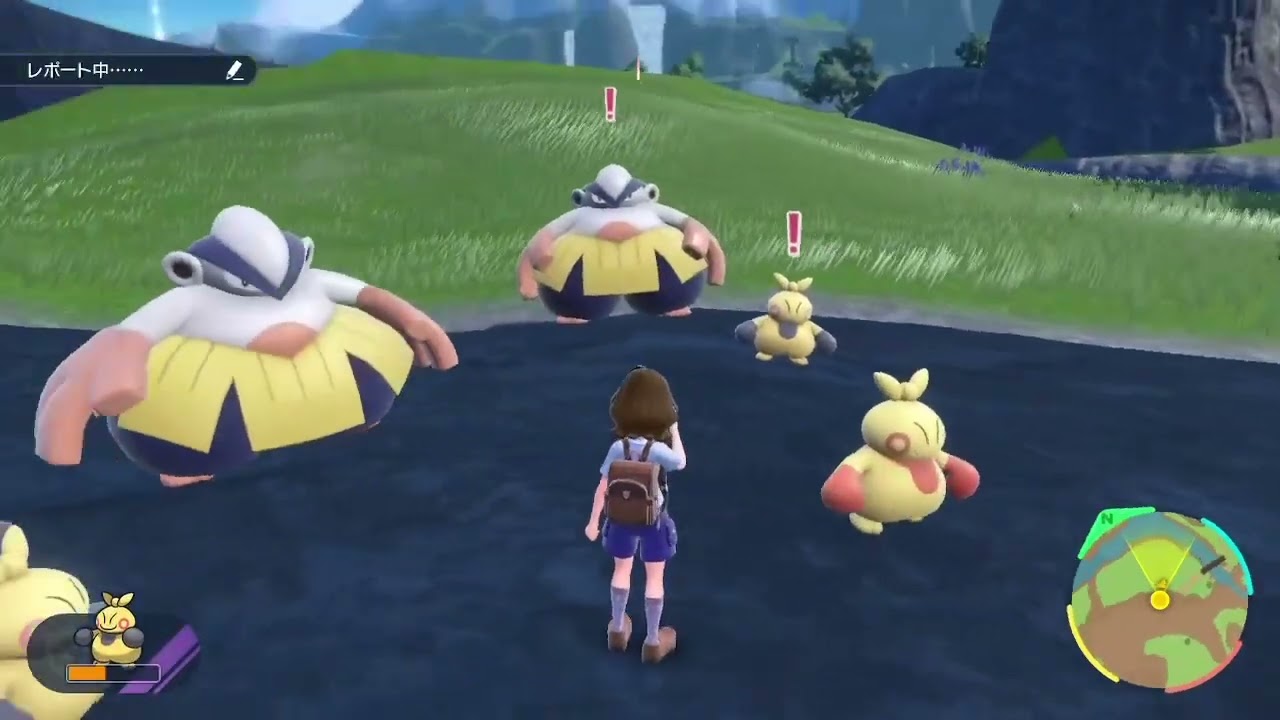 ポケモンSV マクノシタ色違いに出会う瞬間　Pokémon shining Makuhita