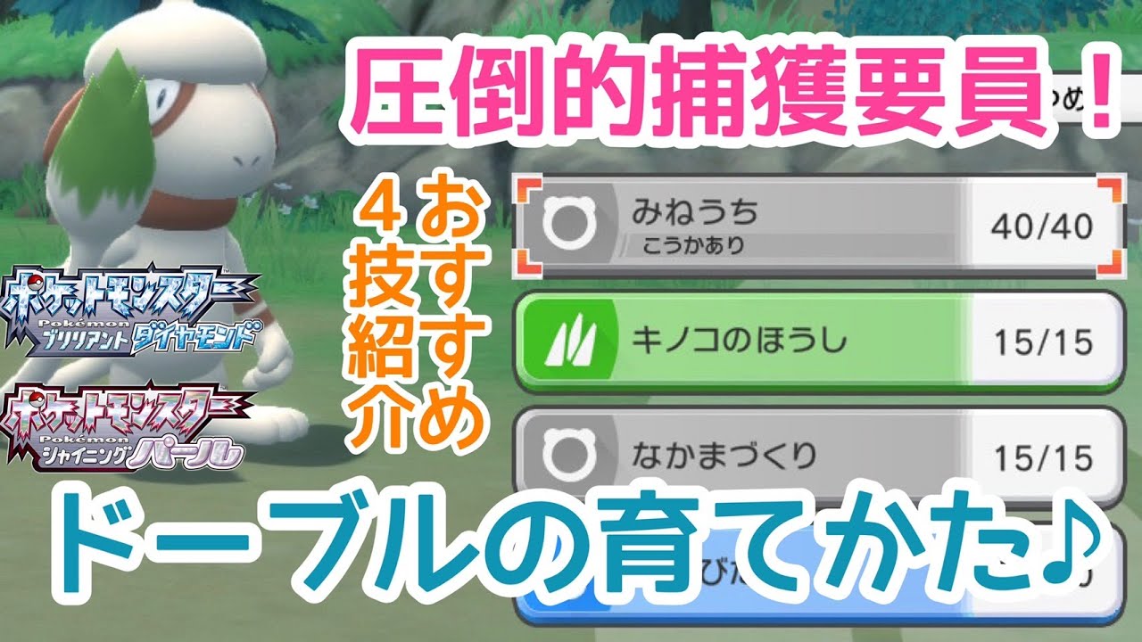 【ポケモンBDSP】みねうちだけじゃない！優秀すぎる捕獲要員ドーブルの育て方♪