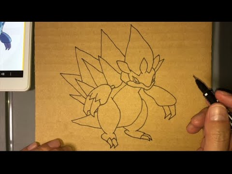 How To Draw Alola Sandslash サンドパン アローラのすがた 虹パパ #84【pokemon】