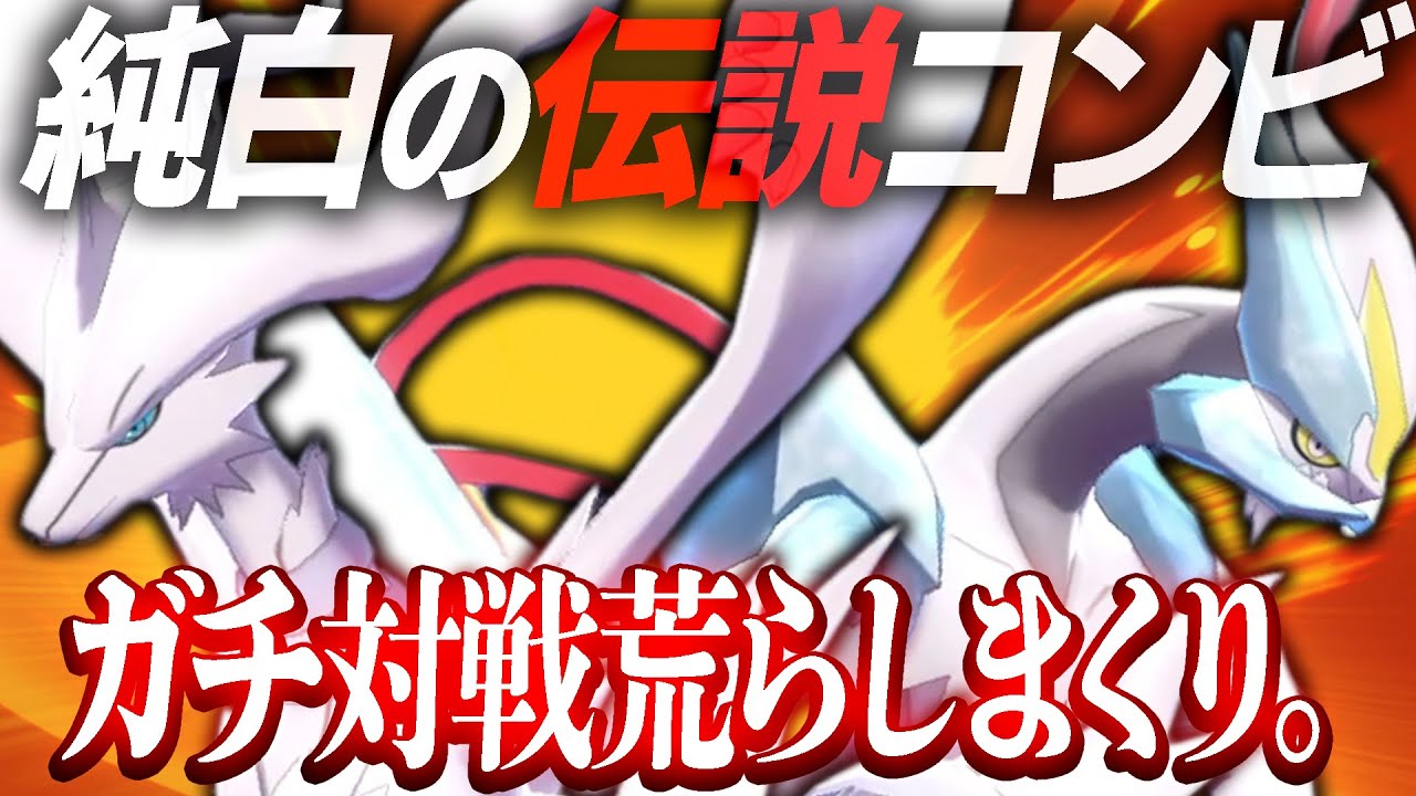 この2体が1番"映え"るわ…。見た目種族値カンストの『レシラム×Wキュレム』かっけぇぇえええ！！【ポケモン剣盾】