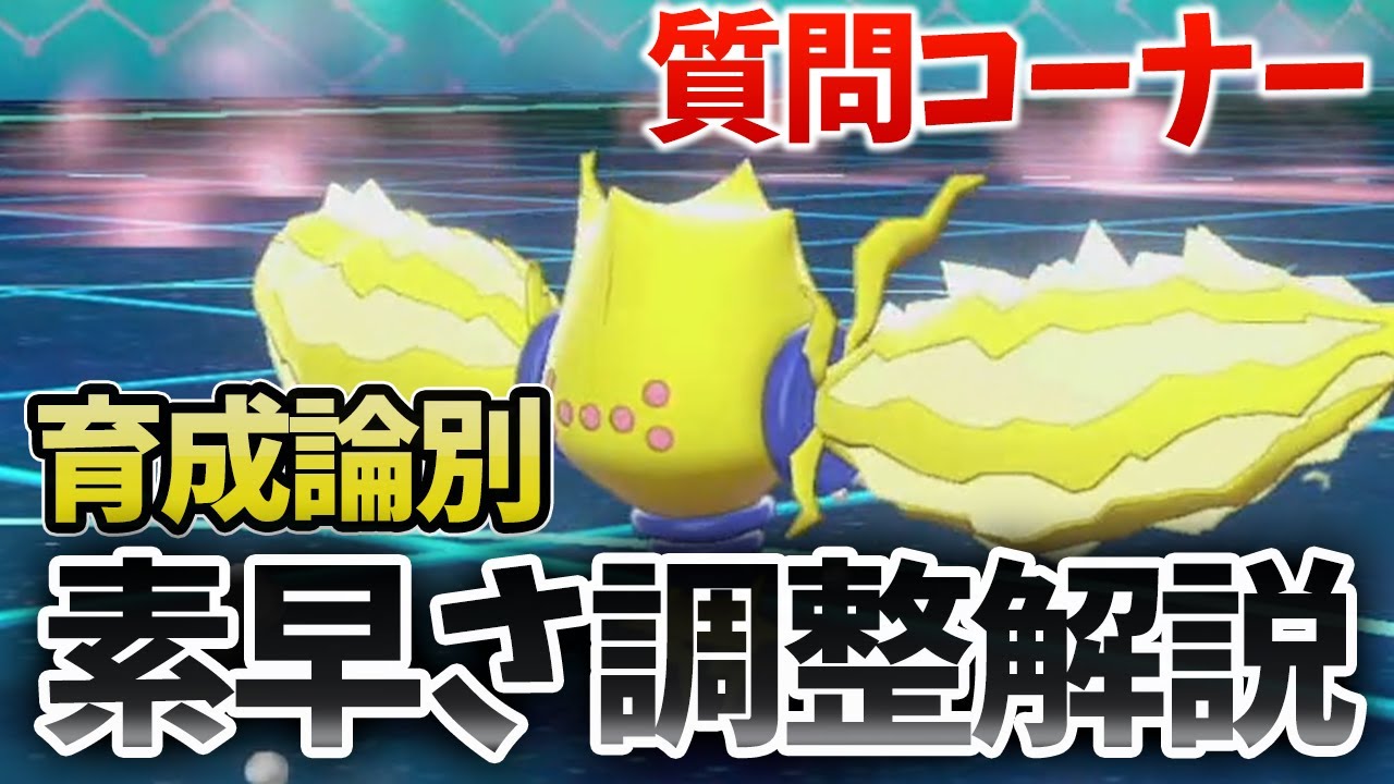 【質問コーナー】アタッカー？耐久？『レジエレキ』の素早さ調整について徹底解説!!【ポケモン剣盾】