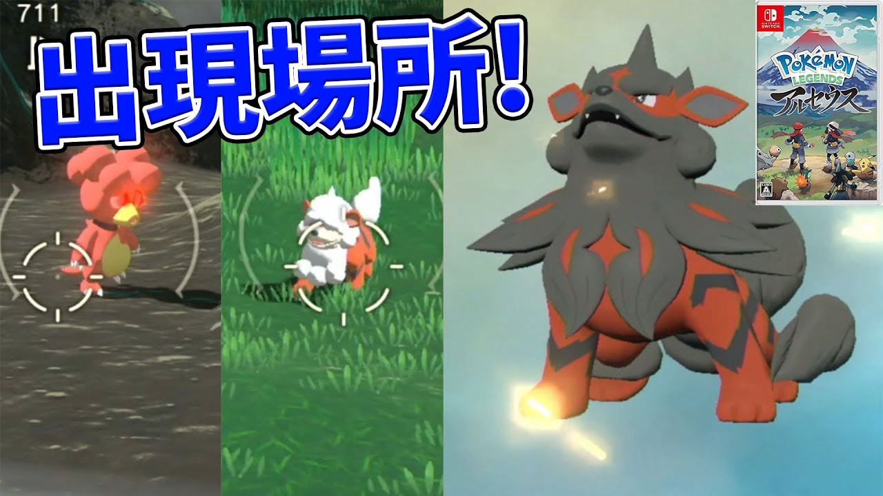 ブビィ、ガーディ、ウィンディの出現場所など【ポケモン アルセウス#19】Pokémon LEGENDS アルセウス