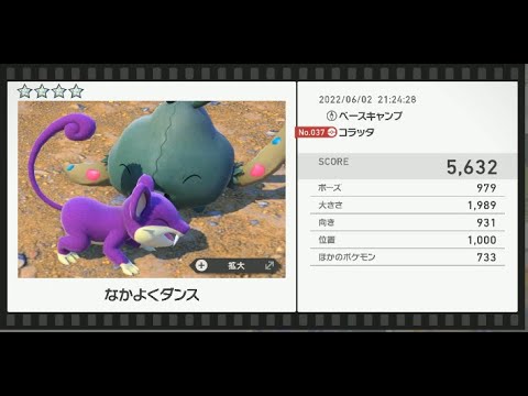 Newポケモンスナップ　★4コラッタ【5632】